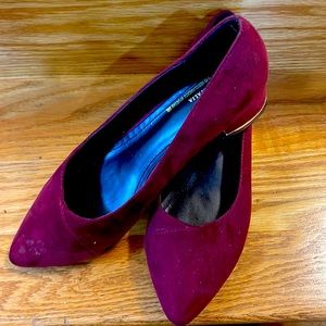 Versace Burgundy Heel Dressy Shoes